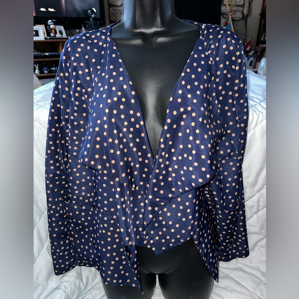 Pink Martini Waterfall 3/4 Sleeve Blazer